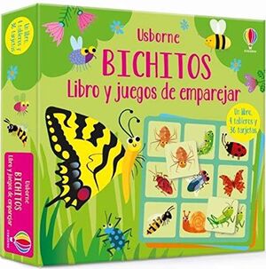 LIBRO Y JUEGO DE EMPAREJAR. BICHITOS