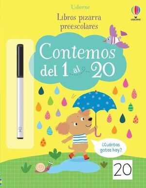 LIBROS PIZARRA PREESCOLARES. CONTEMOS DEL 1 AL 20