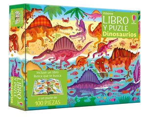 PUZZLE Y LIBRO. DINOSAURIOS