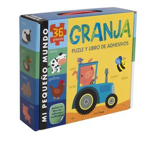 PUZLE Y LIBRO DE ADHESIVOS. GRANJA