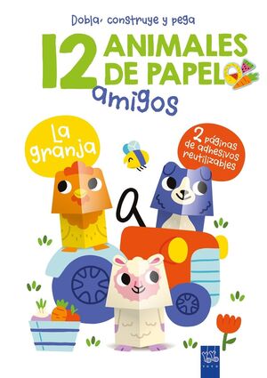 12 ANIMALES DE PAPEL. LA GRANJA