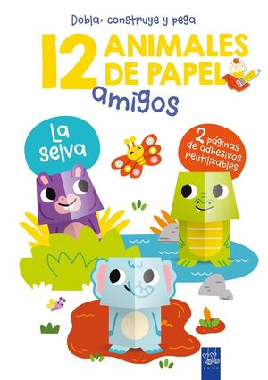 12 ANIMALES DE PAPEL. LA SELVA