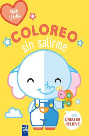 COLOREO SIN SALIRME. ELEFANTE