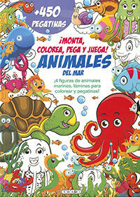 ¡MONTA, COLOREA, PEGA Y JUEGA!. ANIMALES DEL MAR