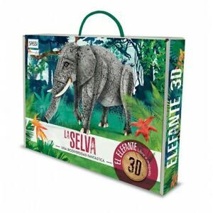 LIBRO + MAQUETA 3 D. LA SELVA. EL ELEFANTE
