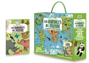 LIBRO Y PUZLE. LOS ANIMALES DEL MUNDO. LAS ESPECIES EN RIESGO DE EXTINCIÓN