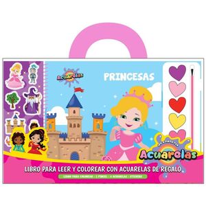 LIBROS PARA LEER Y COLOREAR CON ACUARELAS. PRINCESAS