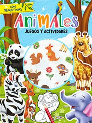 JUEGOS Y ACTIVIDADES CON PEGATINAS. ANIMALES