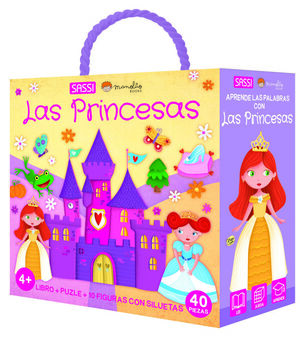 LIBRO + PUZLE + 10 FIGURAS. LAS PRINCESAS
