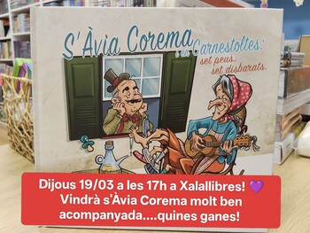 Presentació del còmic de s'Àvia Corema i en Carnestoltes